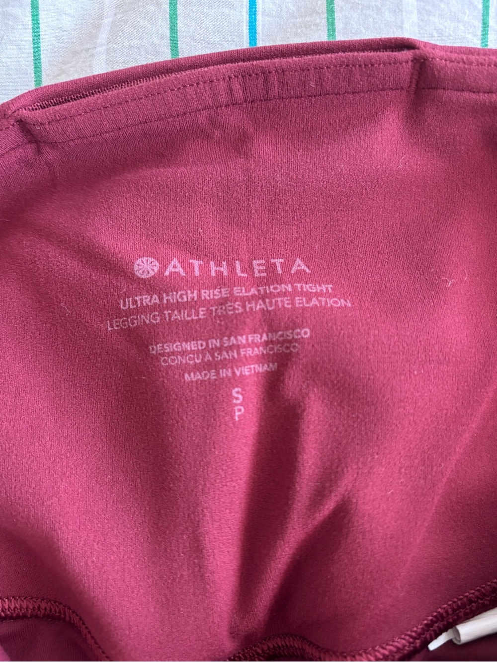 EUC Athleta Set - Vital Mesh Bra + Elation High Rise Leggings in Redwood S/M - Picture 8 of 8